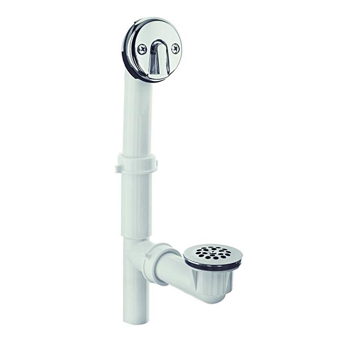 DANCO All-Inclusive Trip-Lever Style Tub Drain, Chrome, 1-Pack (51932)