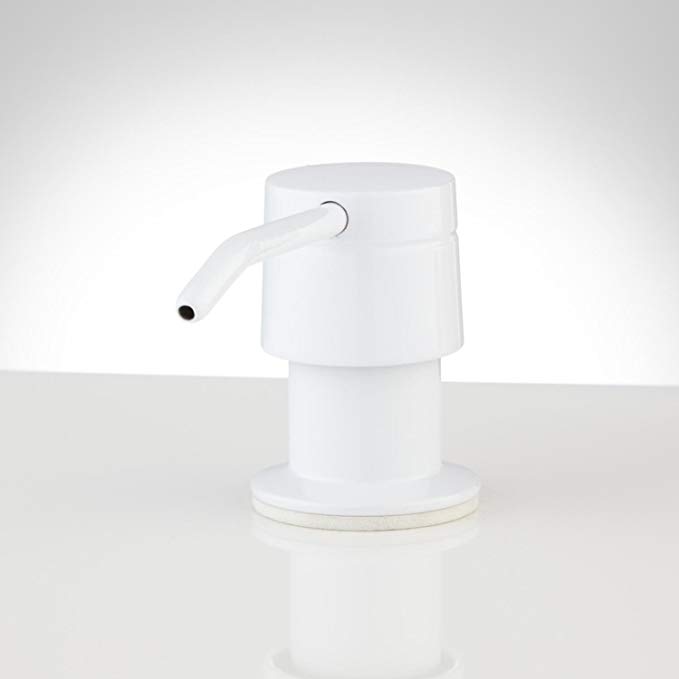 Naiture Brass Soap Or Lotion Dispenser in White Finish