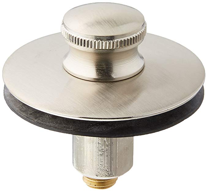 Watco 38516-BN Push Pull Replacement Stopper with 5/16 & 3/8 Pins, Brushed Nickel