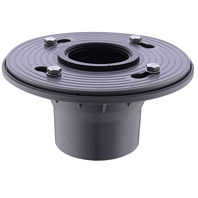 HANEBATH 2 Inch PVC Shower Drain Base with Rubber Gasket