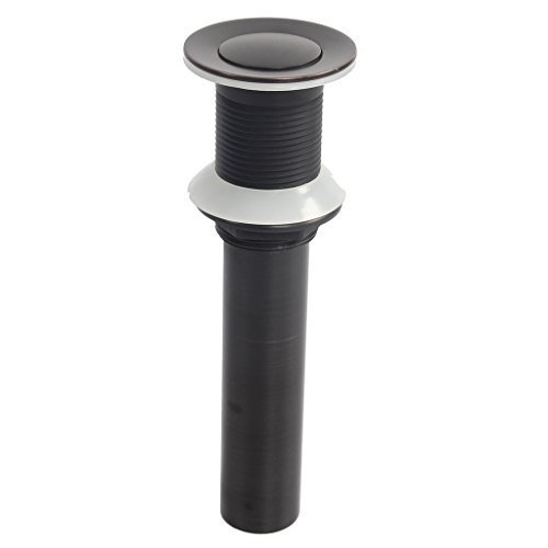 Oil Rubbed Bronze Finish Bathroom Faucet Pop Up Vessel Basin Sink Drain Stopper without Overflow