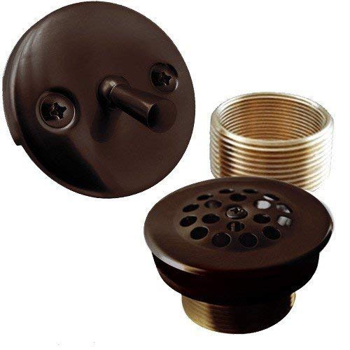 Bathtub Drain Conversion Kit, Oil Rubbed Bronze - All Brass