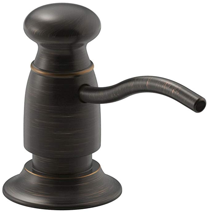 Kohler K-1894-C-2BZ Clam-Shell Packed Soap/Lotion Dispenser with Traditional Design, Oil Rubbed Bronze