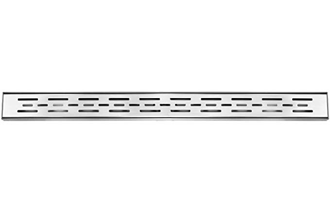 DreamDrain Linear Shower Drain Bars - 24 Inch, Brushed Stainless