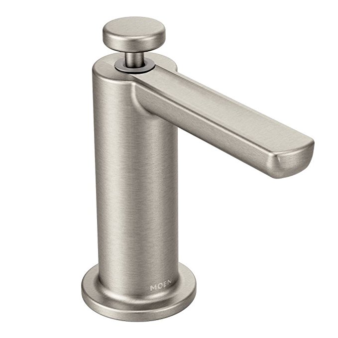 Moen S3947SRS Modern Kitchen Deck Mounted Soap and Lotoin Dispenser, Spot Resist Stainless