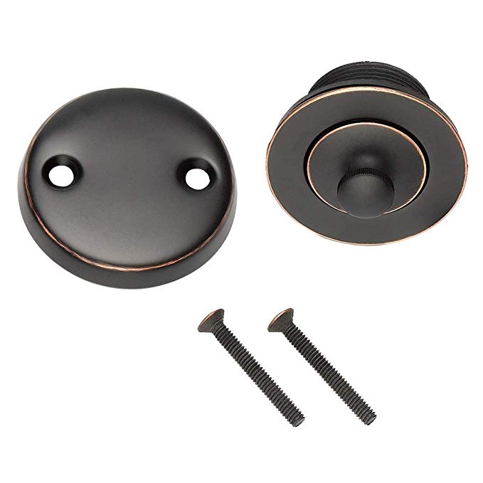 DESIGN HOUSE 522342 Lift and Turn Bath Drain, Oil Rubbed Bronze Finish