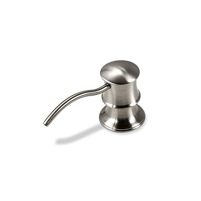 Decor Star SD-005-TB Kitchen Bathroom Sink Deck Mount Soap or Lotion Pump Dispenser Brushed Nickel