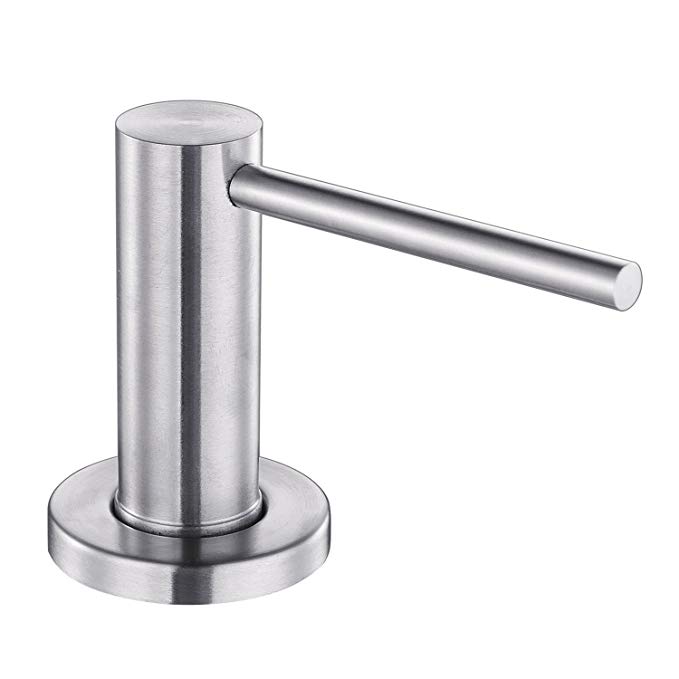 Stainless Steel Kitchen Sink Lotion/Soap Dispenser Built In Deck Mount Brushed Steel Peppermint