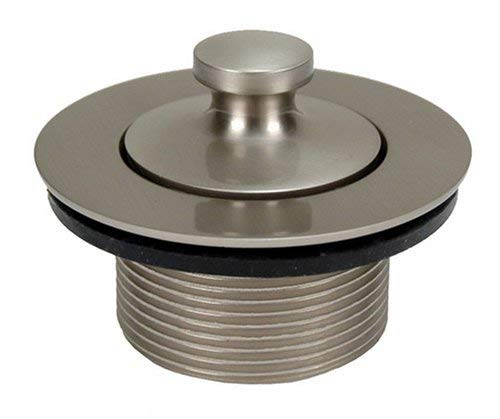 Lift & Turn Bathtub Drain, Satin Nickel Finish - Plumb USA