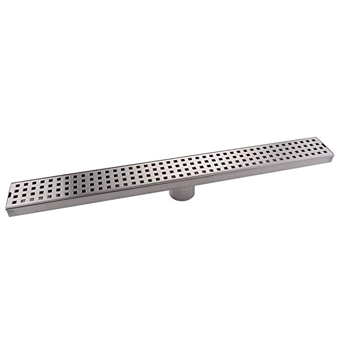 KES Shower Drain, Linear Shower Drain (24 Inch Rustproof Cover) SUS 304 Stainless Steel Floor Drain, V251S60