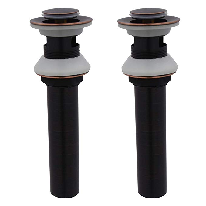 XVL Bathroom Faucet Vessel Vanity Sink Pop Up Drain Stopper with Overflow 2 Pieces, Oil Rubbed Bronze D39F-2