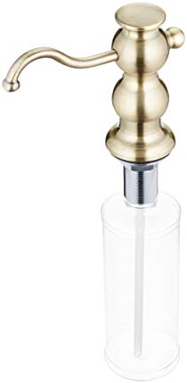 Whitehaus Collection WHSD031-AB Soap/Lotion Dispenser, Antique Brass