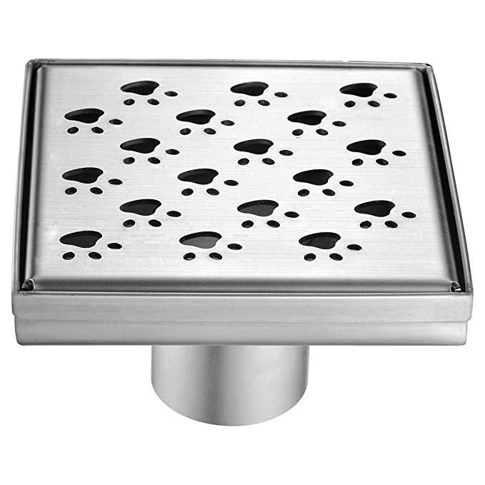 Dawn LMU050504 Memuru River Series - Square Shower Drain (Stamping Technique & Press in the Base), 5