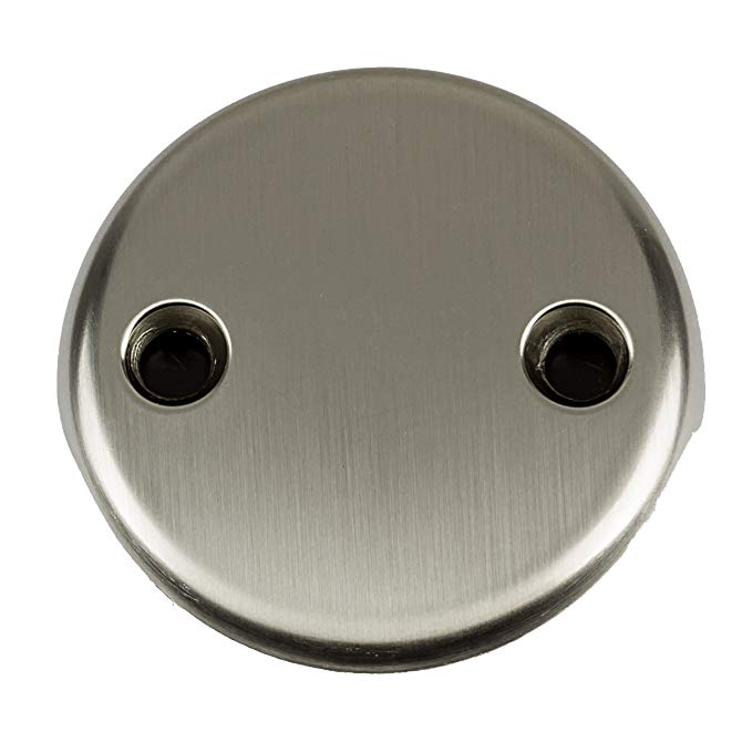 2-Hole Overflow Face Plate with Screws- PVD Stainless Steel