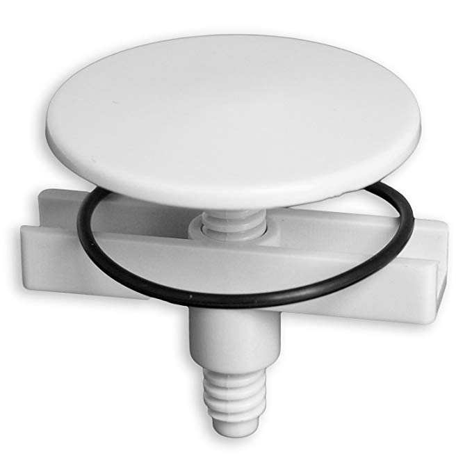 LASCO 03-1457 Sink Hole Cover in Plastic Construction with Wing Nut for Easy Installation, Almond Finish