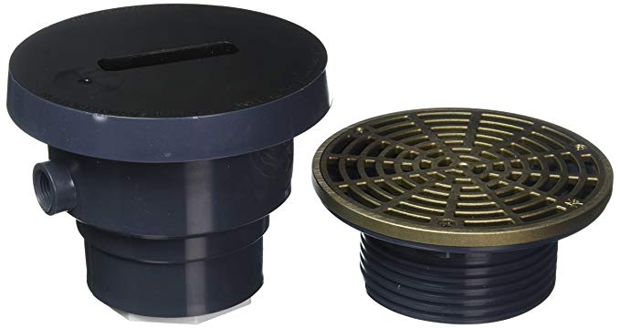 Soux Chief 832-2PNR Finish Line Adjustable Floor Drain Schlage 40 Hub Connection, 6 1/2