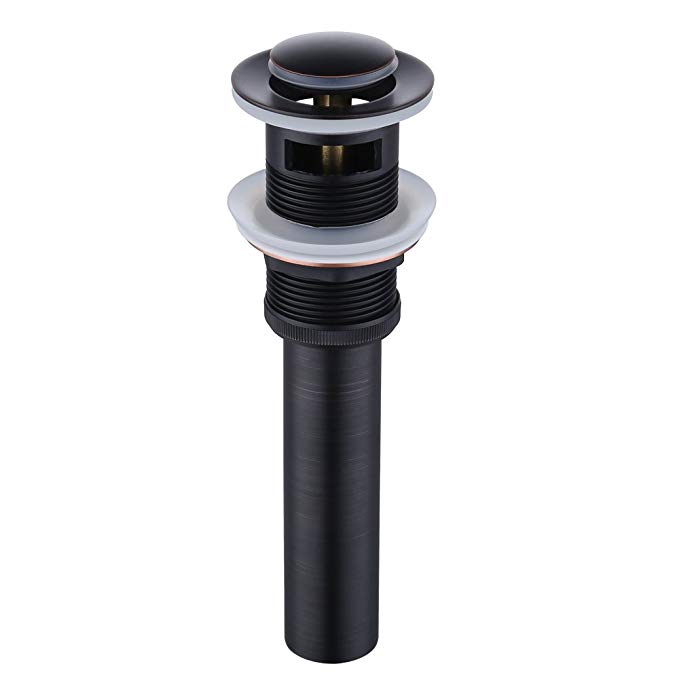 KES Bathroom Faucet Vessel Vanity Sink Pop Up Drain Stopper with Overflow, Oil Rubbed Bronze, S2007A-7