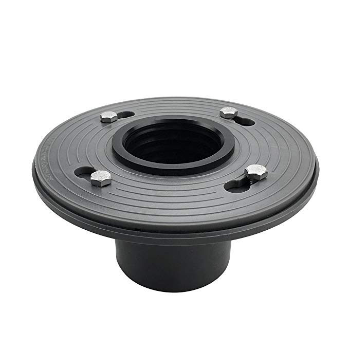 Neodrain 2-Inch PVC Sub Drain, Shower Drain Base, No Hub Shower Drain Base with Rubber Gasket for 2 inch Linear & Square Drain Installation