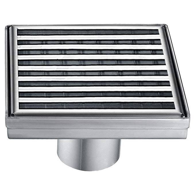 Dawn SWN050504 Wheaton River Series Square Shower Drain, 5-Inch