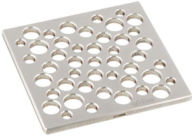 E4812-SN Bubbles Decorative Drain Grate, Satin Nickel